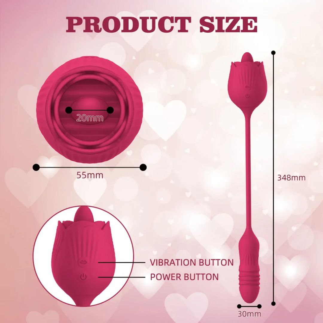 Wireless Flower-Inspired Relaxation Wand – Automatic & Rechargeable Comfort Massager