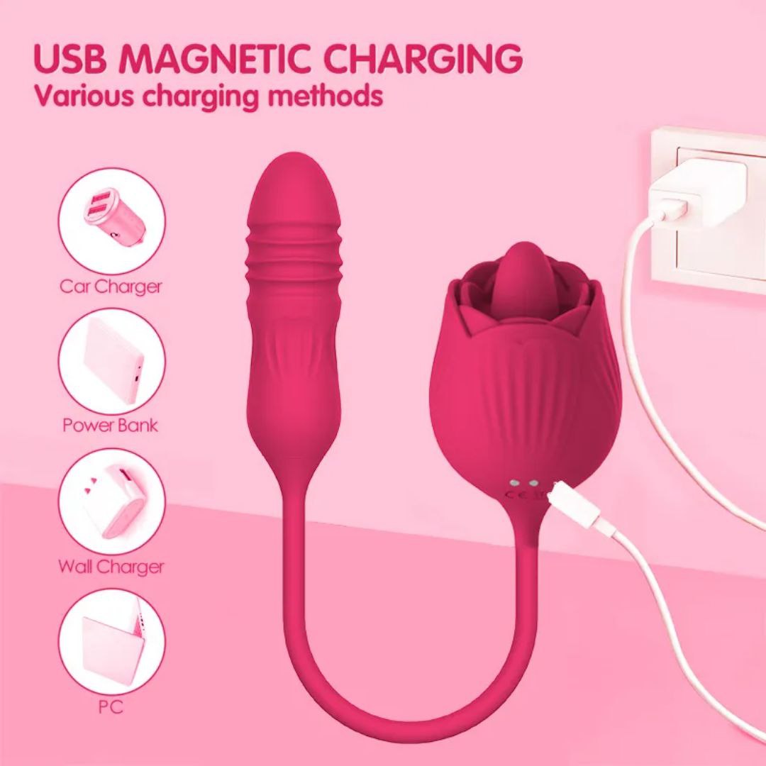 Wireless Flower-Inspired Relaxation Wand – Automatic & Rechargeable Comfort Massager