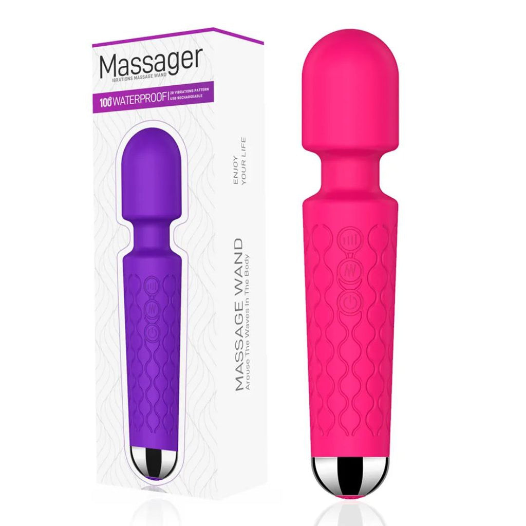 Mini AV Style Body Massager – USB Rechargeable Wellness Wand for Women